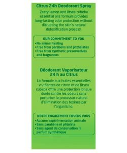 Déodorant au citrus BIO, 100 ml